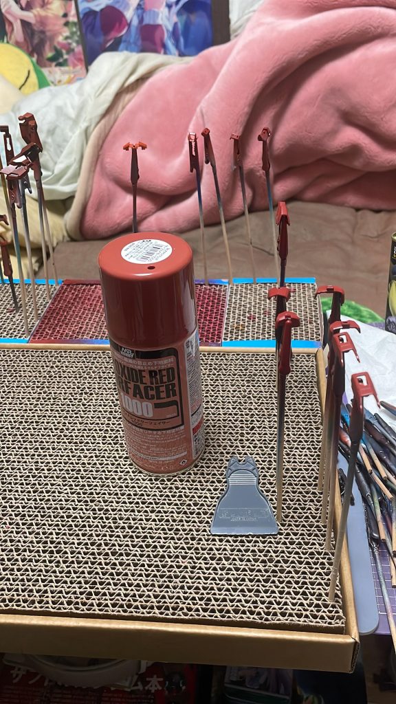 制作中Ⅱ【説明にあった例の赤サフ】