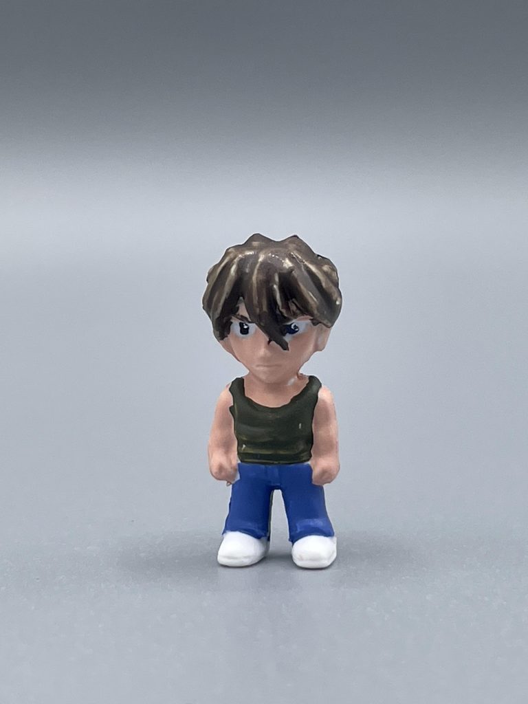 Just Wild Be Communication!! これは正真正銘ガンプラです(笑) なぜかってその正体は・・・!!  BB戦士版「ウイングゼロカスタム」のキットに付属するヒイロ君人形だからです!!(*^▽^*)★ウイングコンに出しているので、応援よろしくお願いいたします↓↓https://gumpla.jp/sd/2287672 プラスティックの白1色成形で、前後はめ合わせの完全モナカ仕様の”おまけ”キットです。 非常に小さいので、面相筆でチマチマ塗装しました。瞳のハイライトは、面相筆でも太いので、爪楊枝の先端をトキントキンに削って尖らせて塗りました(笑)