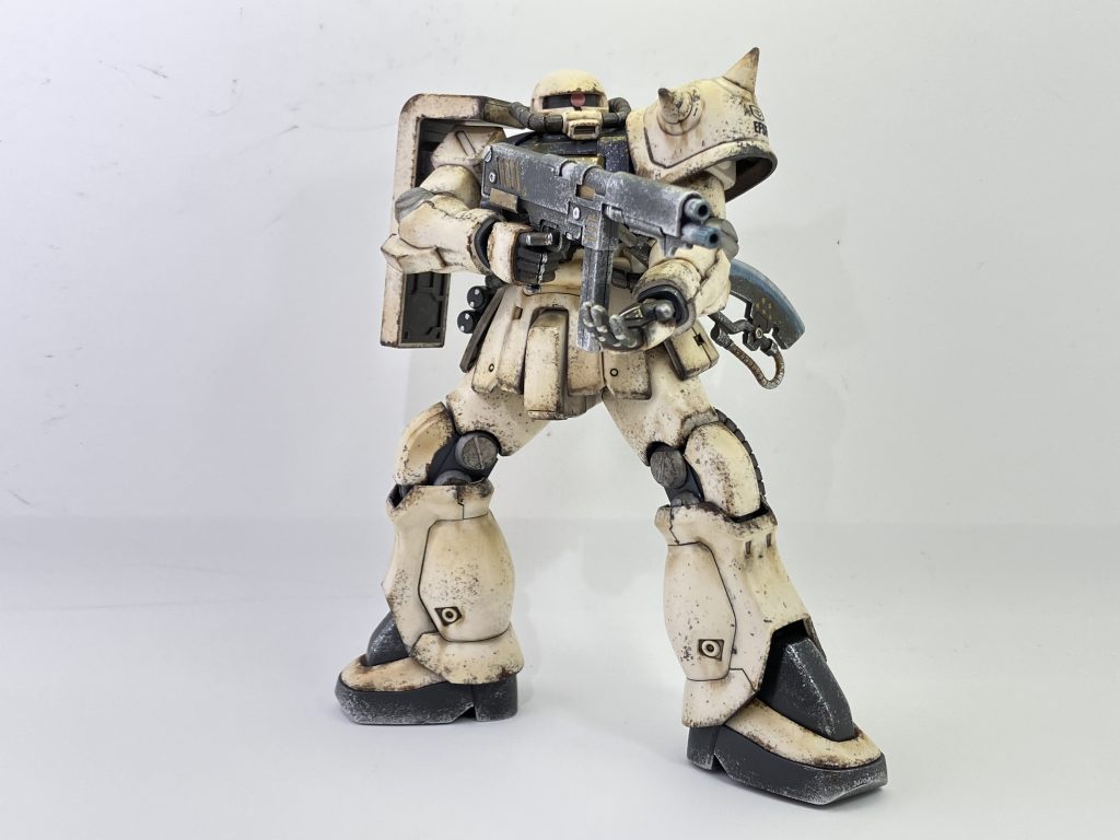 HGUC 1/144 MS-06F-2 ザクII(連邦軍仕様)–5枚目/制作者：かるすも