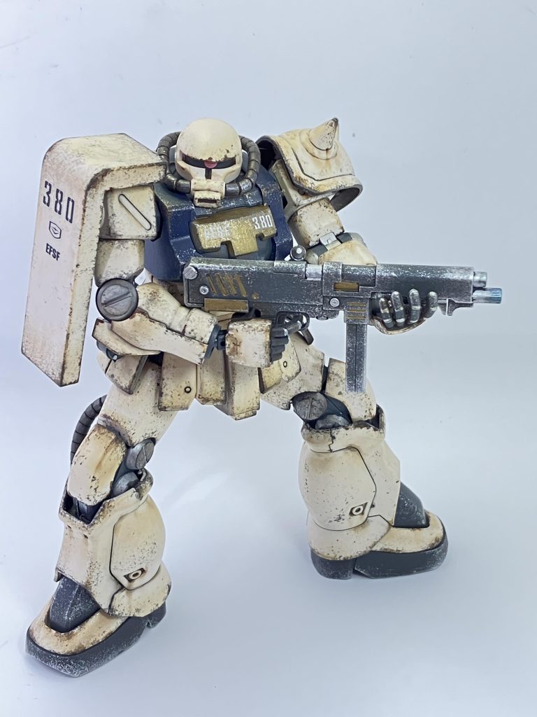 HGUC 1/144 MS-06F-2 ザクII(連邦軍仕様)–2枚目/制作者：かるすも