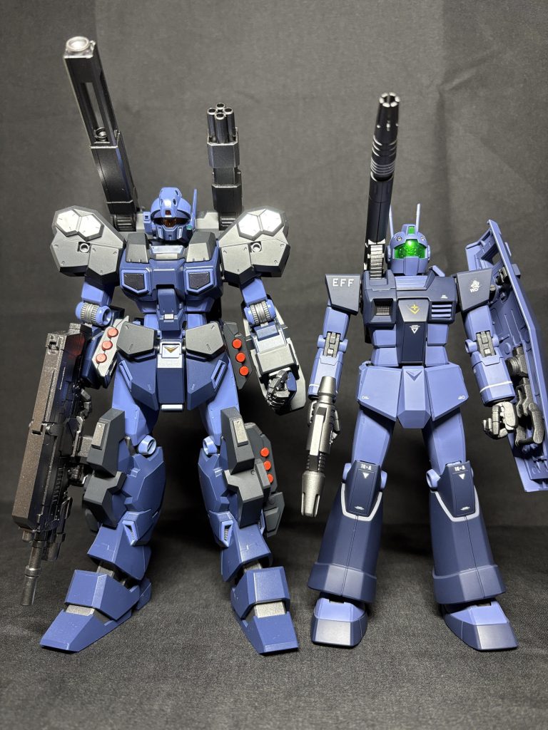 同じ立ち位置のジェスタキャノンと比較狙った訳ではないですがおんなじ様な配色になりました。