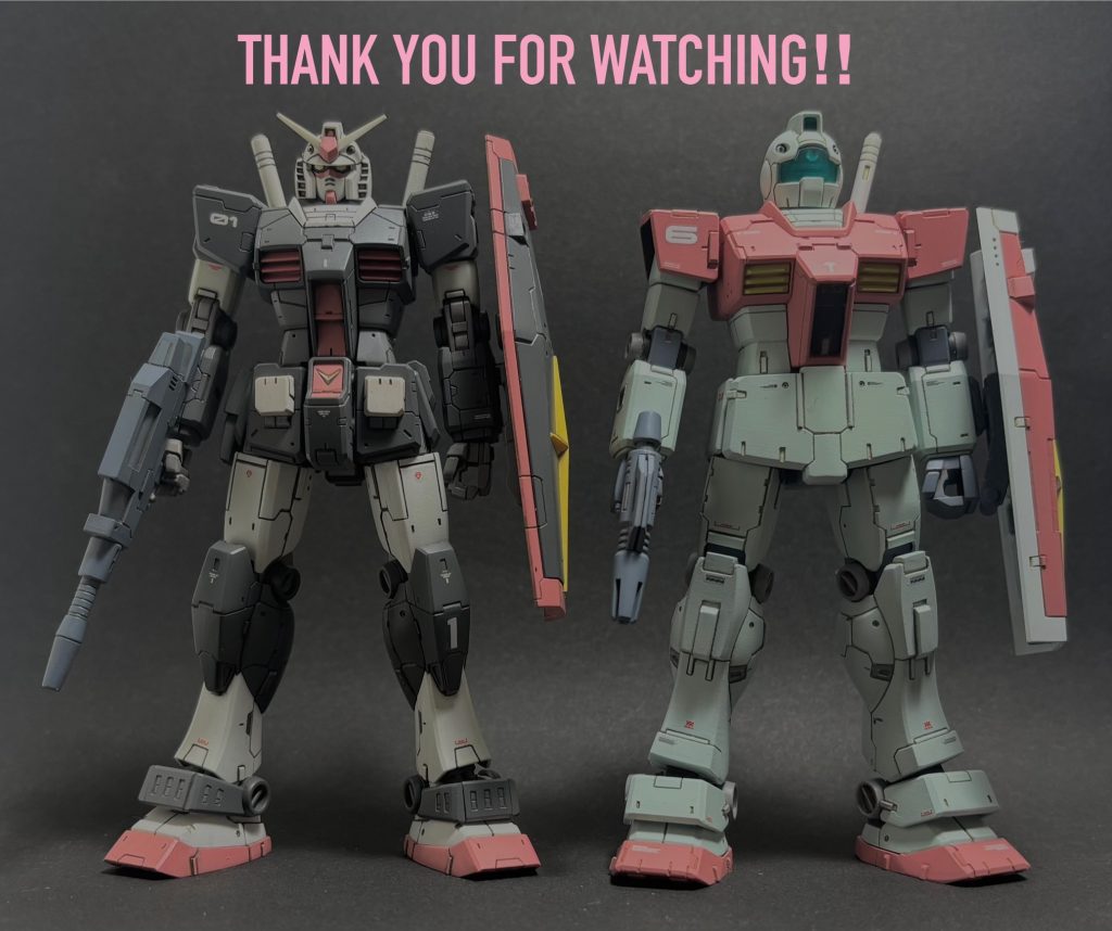 ということでプロトタイプガンダムでした 最後までご観覧ありがとうございました! 実はリバイブガンダムは今まで二回上手く作れなくて諦めた過去があるのでやっとリベンジできて嬉しかったです