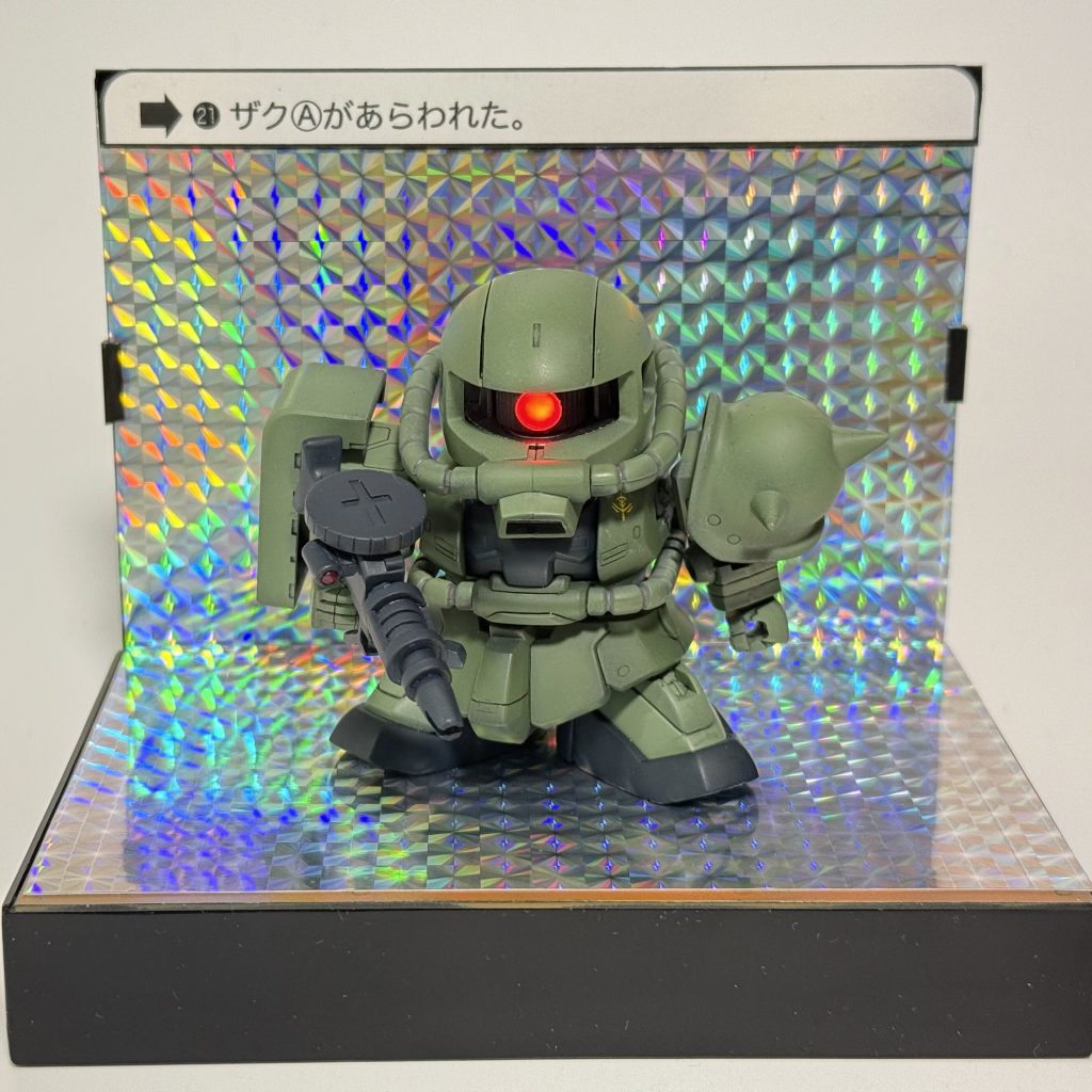 最後はおまけのキラ背景です。うーん、似合わない😅それにカードダスのキラ背景はゴールドなのでちょっとイメージ違いますねー。最後までご覧いただき、ありがとうございました😊