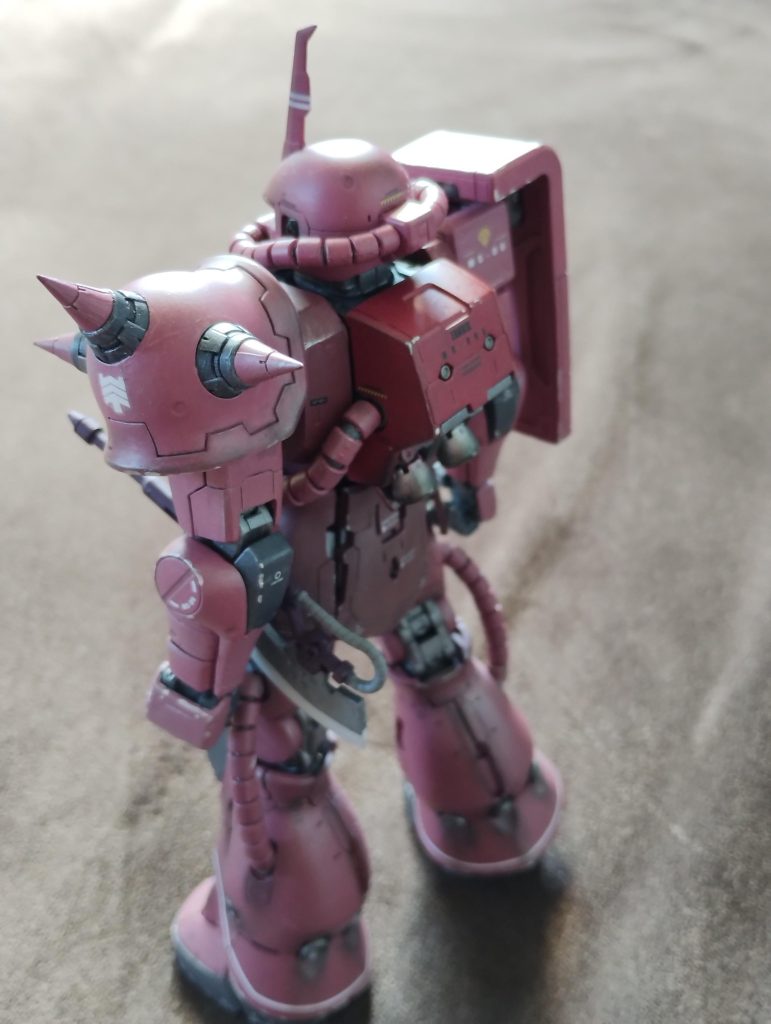 バックショット。シンプルが一番。色味が思っていたより濃くなったけど、まぁ良しとしよう。