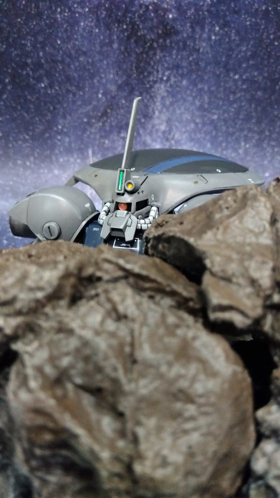 ひょっこりはんでは無く、こっそり偵察中