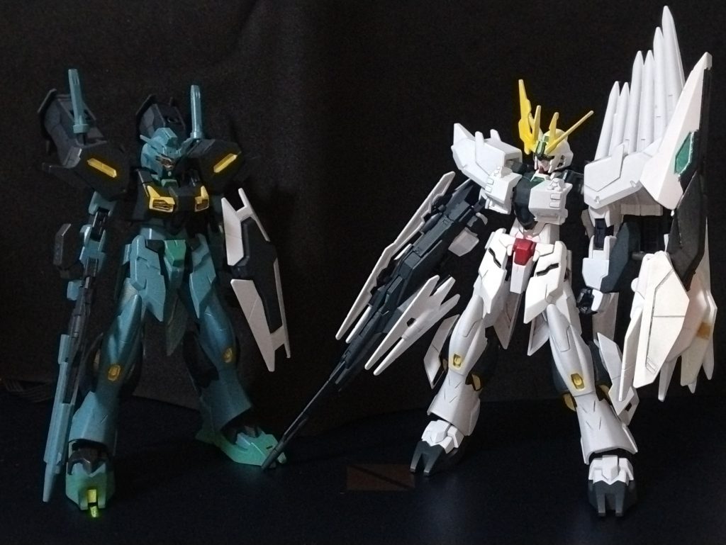 量産型(インコム)モチーフのING:1 M/Iと。DFFのフェイクニュー作りたくなって始めたINGシリーズ、大幅に寄り道してしまいましたが、これでひと息。