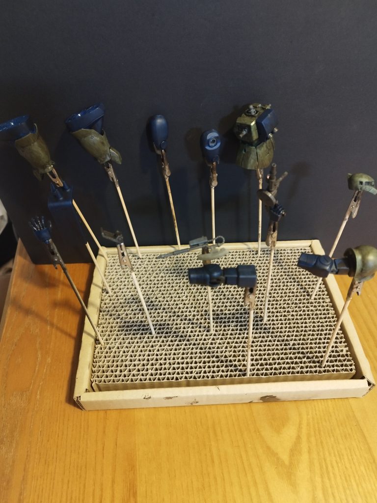 簡単ウェザリング後の串刺し🙌