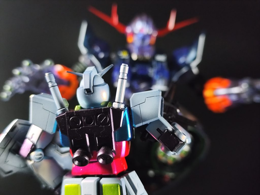 少し前に作成したジオングとの2ショット