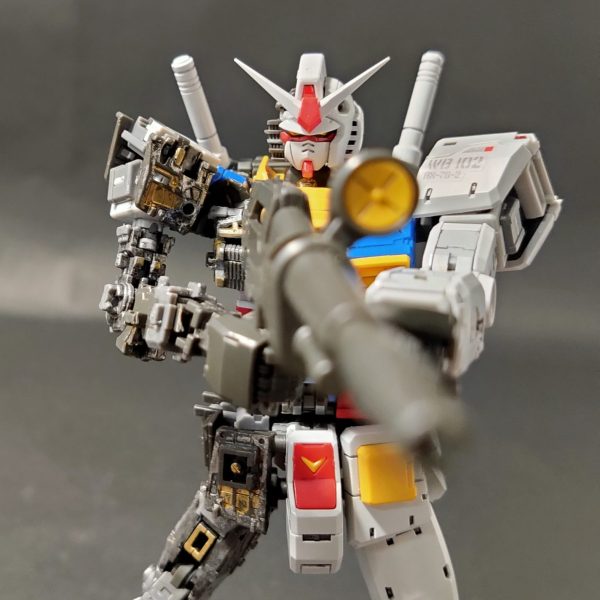 【息子作成】RX-78-2 内部フレーム塗装