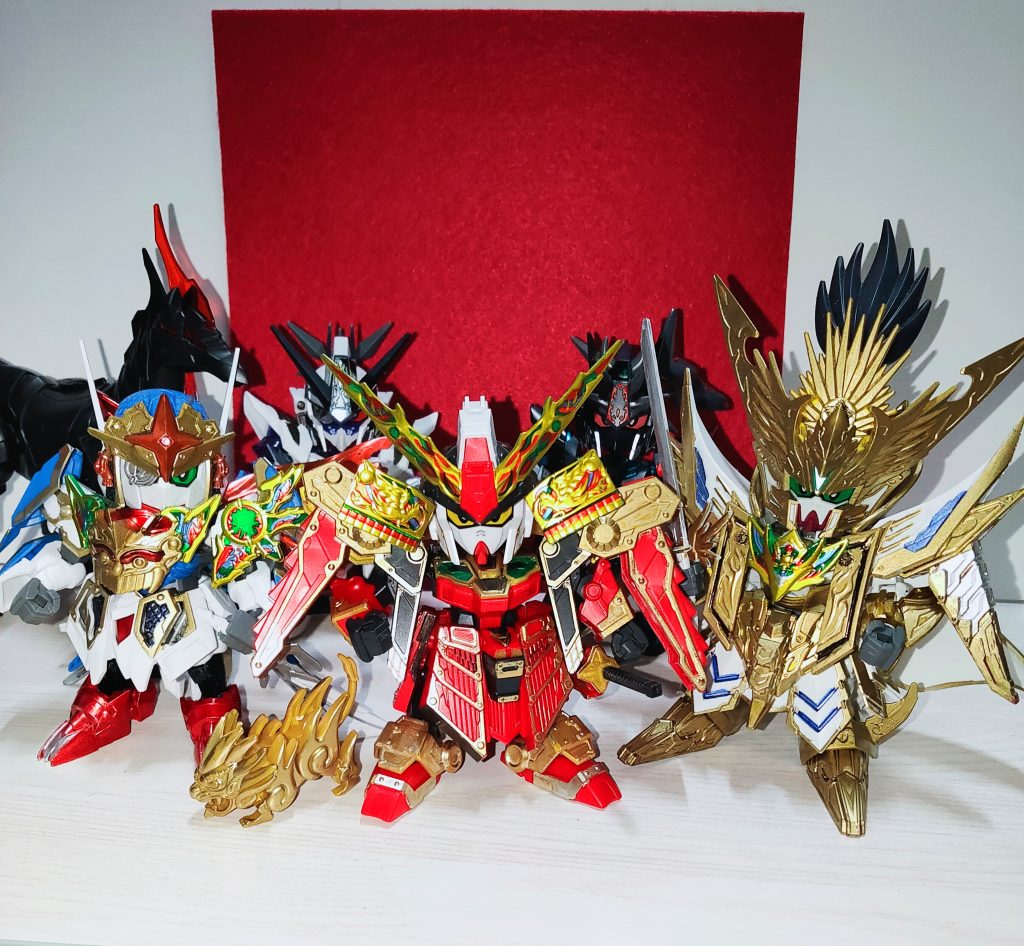 SDワールドヒーローズの武者達が結構集まって来たので並べてみました!忍者に侍に将軍...これぞジャパニズムですね🇯🇵あとは信長エピオンが居れば...中古屋巡りながら再版待ち中です笑 今回も見てくれてありがとうでござるよ!