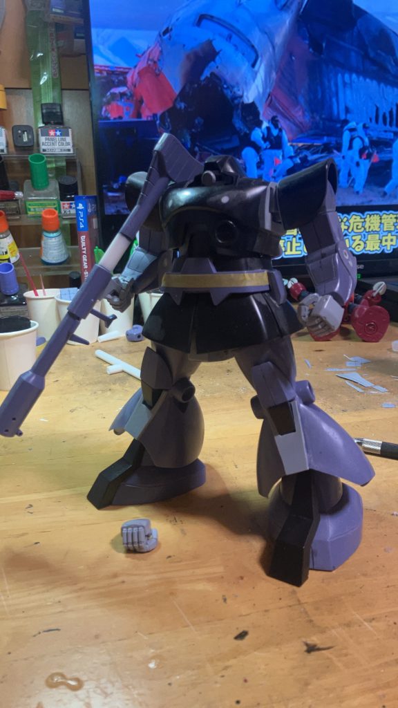 誤算は角度が足りなくて、肩に担げない事…またがんばります