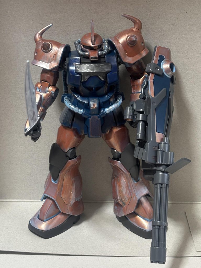 金属感を出せる塗装を目指しています。