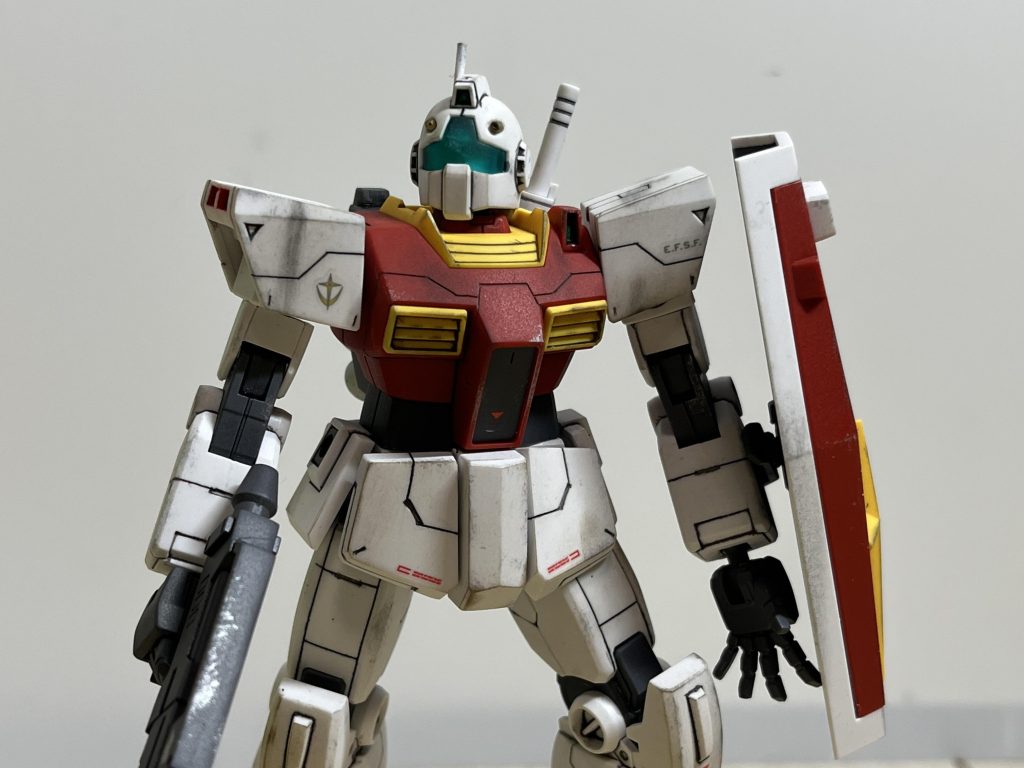 量産機好きな私にとって、ジムⅡめっちゃかっこいいんですが。やっぱり量産機なんで、主人公ではなく。だけども主人公機に負けないかっこよさを出せたらいいな〜と組んでみました。