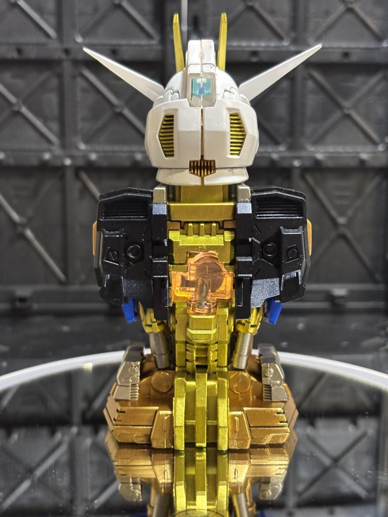 背面 内部フレームはなぜか一部分しか金色じゃ無かったので全部金に塗ってしまいました