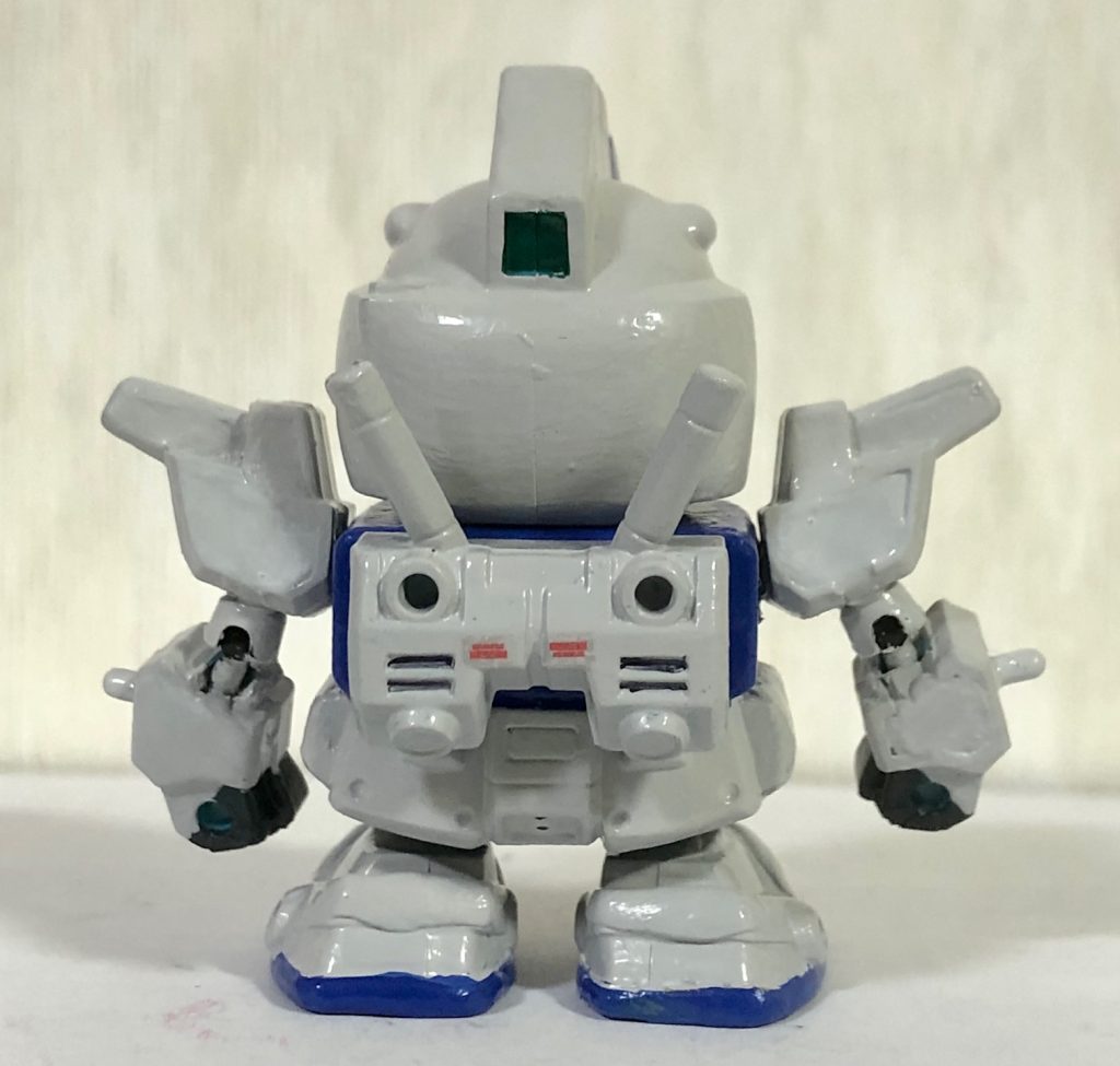 リアビュー。元のキットがアレックスなので塗装も相まってアレックスっぽくも見えます。