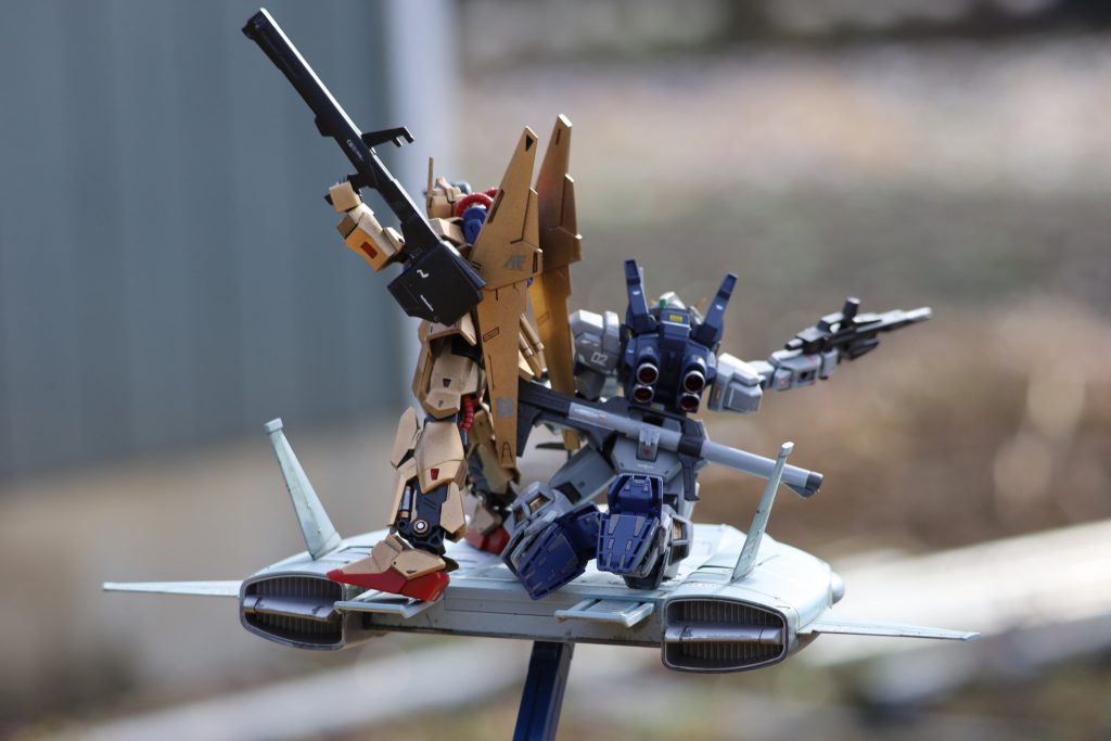 完成後にＺガンダムを見返しました👀　うっかりびっくり💦この2人がドダイ使ってるシーン無いですね😱リックディアスが欲しい…