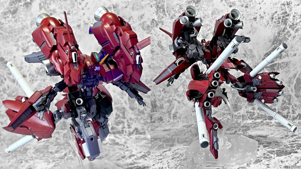 ・超高機動形態骨格形態に腰部スラスターを装備した形態。超加速による奇襲・一撃離脱を可能としている。プロペラントタンクを装備すれば大気圏外への脱出も可能。