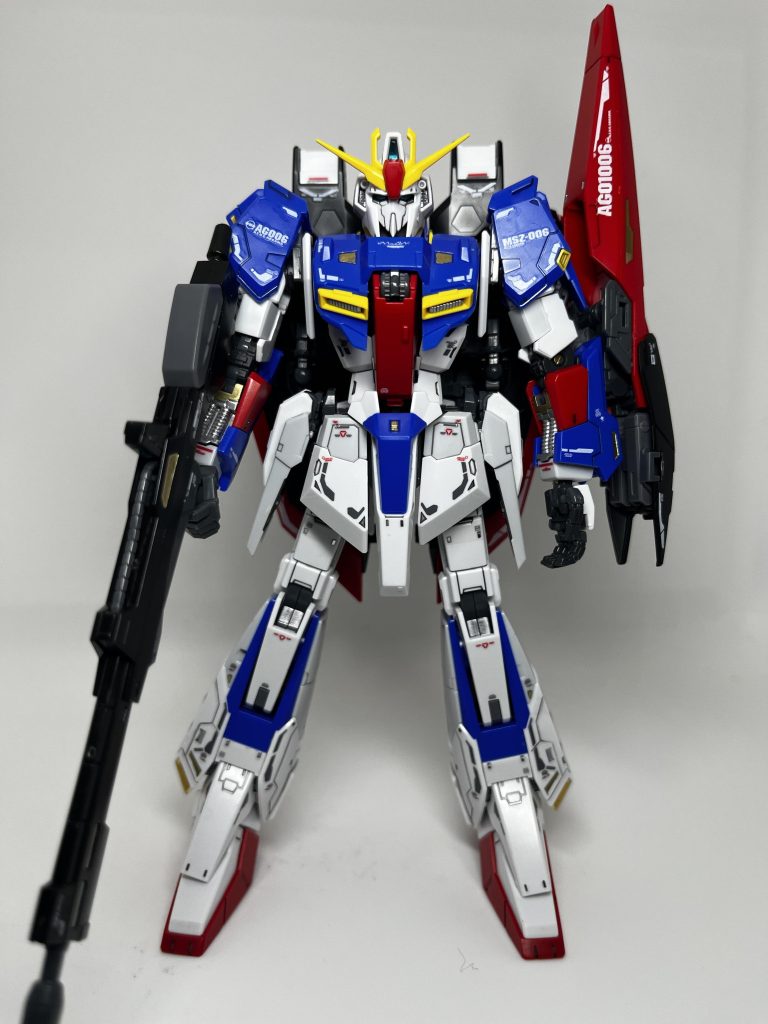 ウェイブライダー形態に変形させたいのですがちょっと勇気出ず、、モビルスーツ状態で飾っておきます。