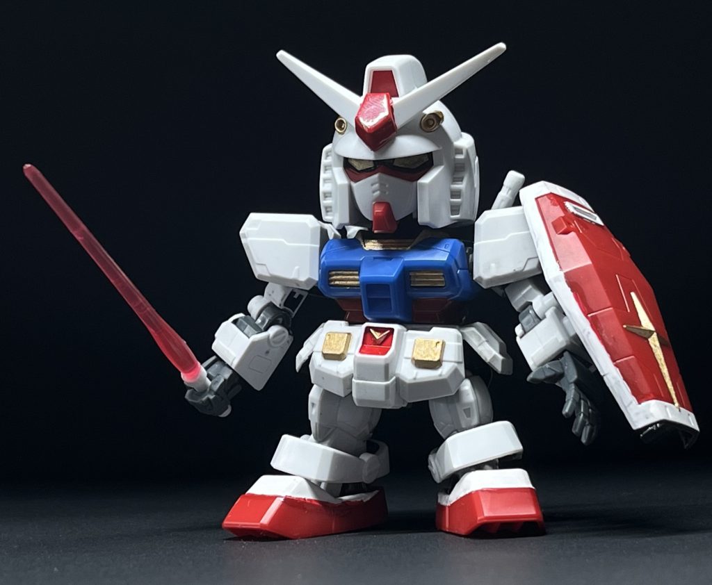 とりあえず筆塗り終わった状態がこちらです一見良さげですが、よく見るとかなり雑です😱とりあえずウェザリングで誤魔化します