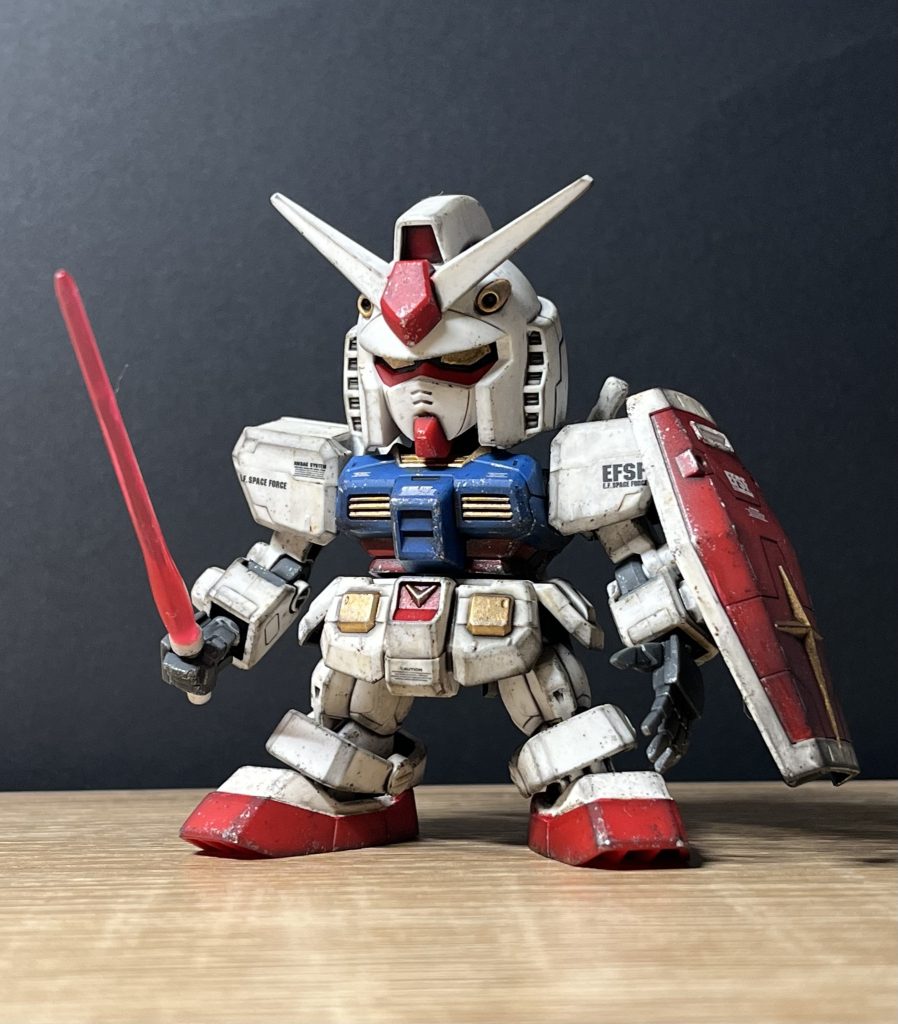 完成したものがこちらです今回はチッピングを主軸としてウェザリングを施しました