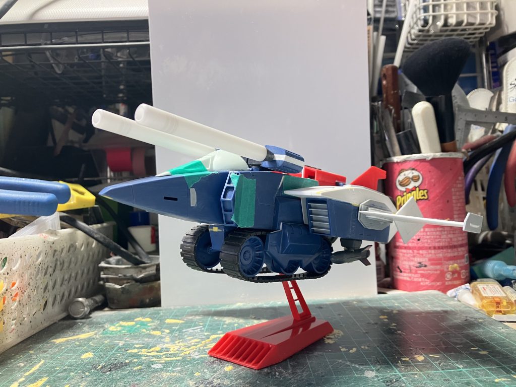 細かったビーム砲、砲身を太く長く 