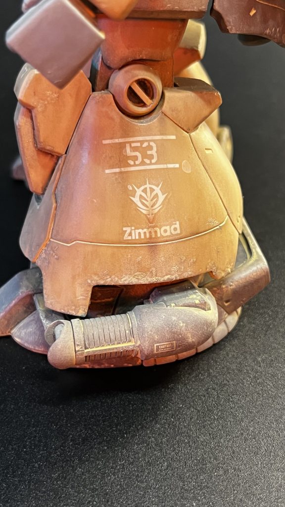 初ドムなので、ここぞとばかりとツィマットのデカールを使用しました😊