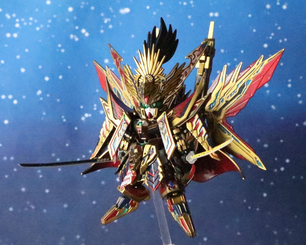 両手の武器は、日本刀（きめつの刃の刀）を装着させました。