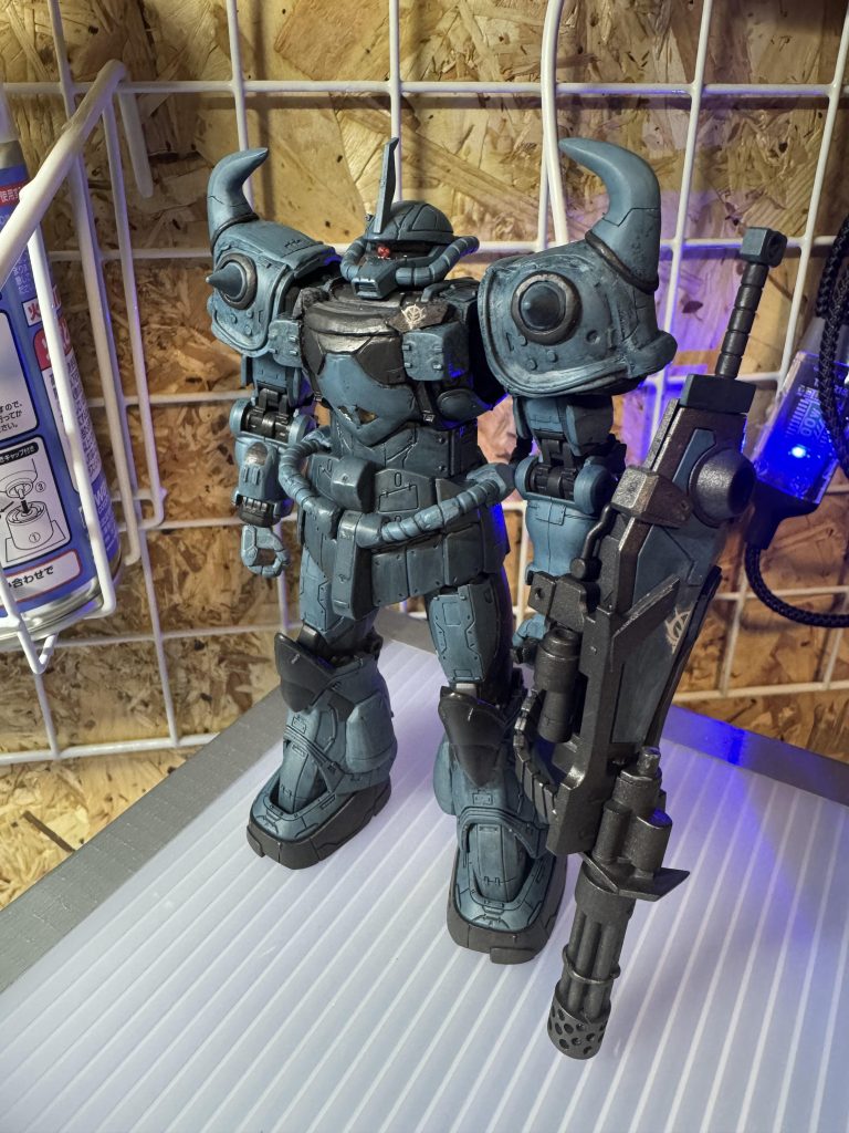 完成です。余裕がある日の夜に作業して1ヶ月ちょいかかりました。上級者の方のようにできませんが、個人的には大変満足できる仕上がりでした。