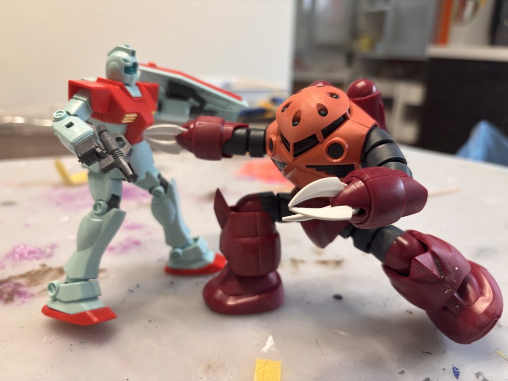 ズゴーン‼️‼️‼️はい。これをしたくて急いで作りました😊運良く二つ揃ったのでジオラマ作成してみようかなと思います😊