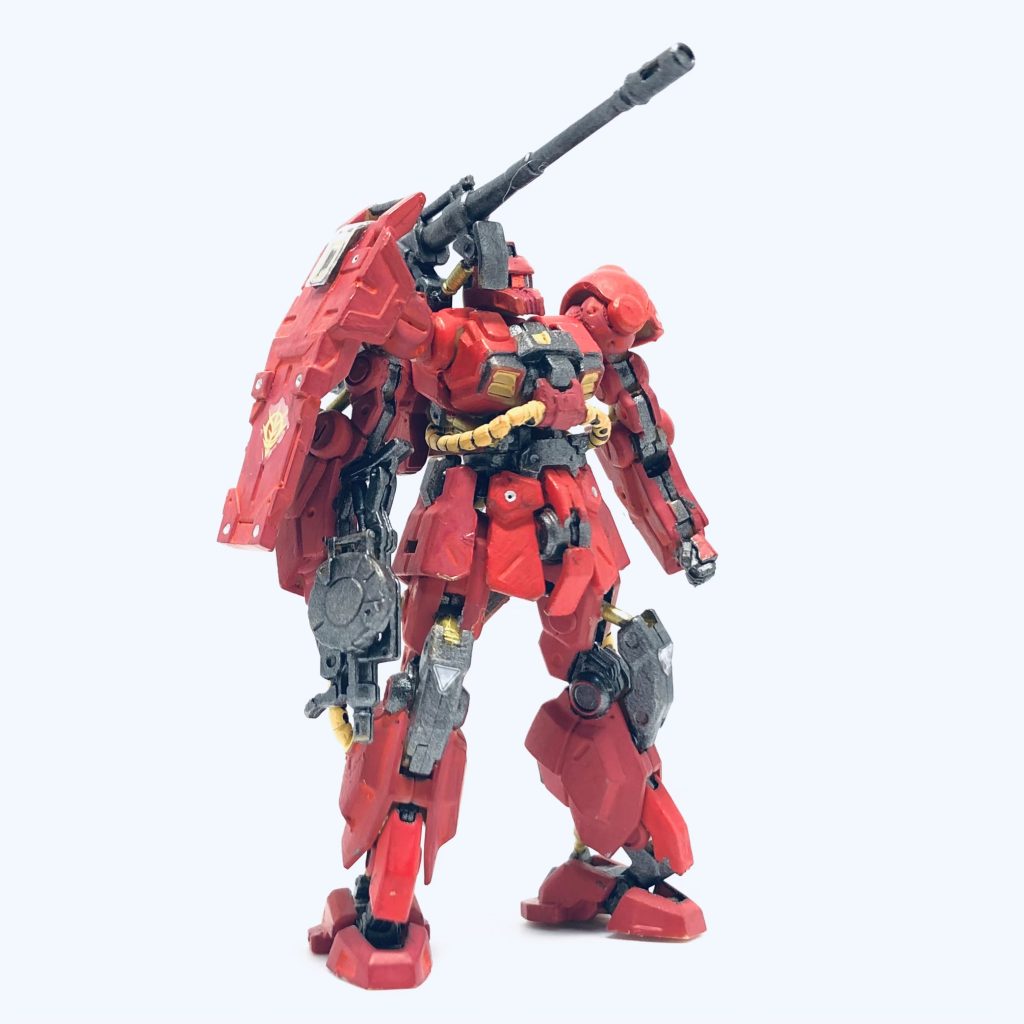 モノアイは、余ってたトリニティバイクの反射シールをカットして作りましたビッグガンはオミットしました