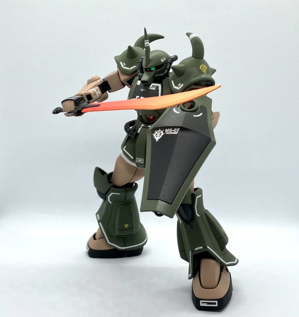 ヒートサーベルのグラデーションも綺麗に塗れた気がします。 