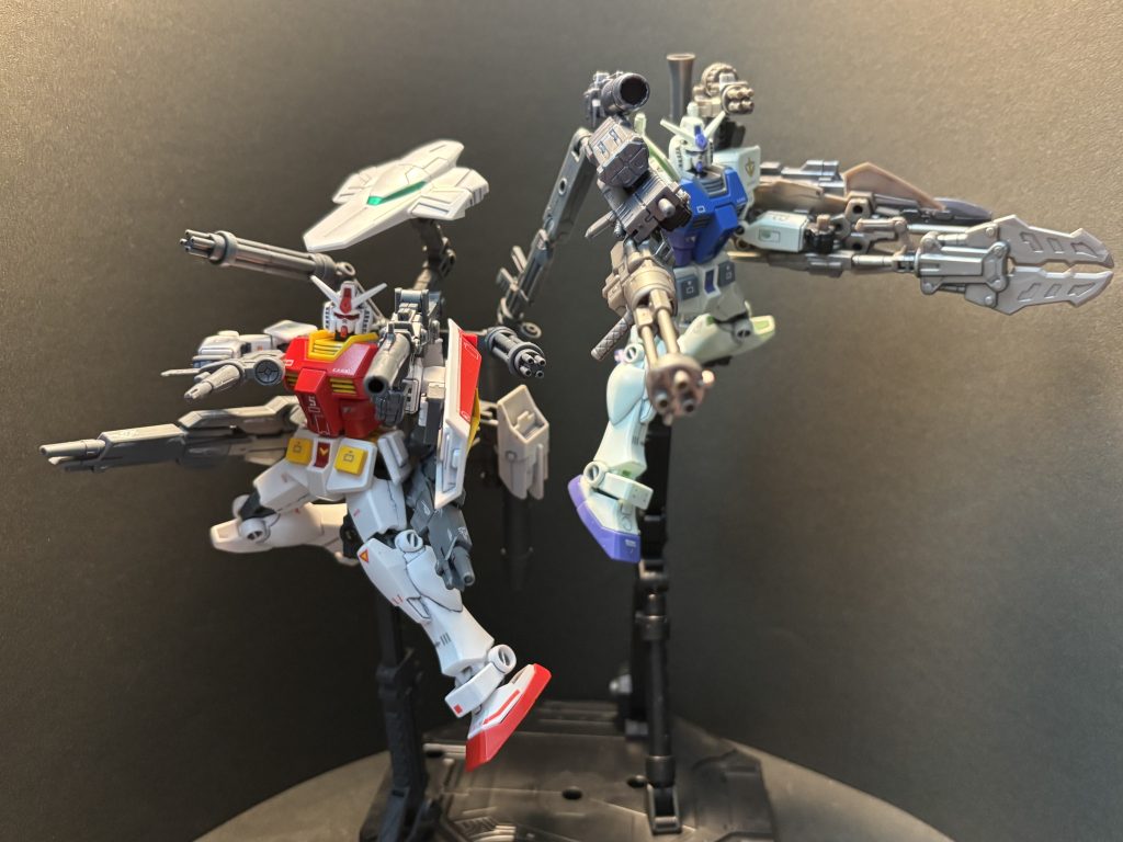 兄弟機である「フルアーマーG-3ガンダム・タイプIK」と併せて撮影。最後までご覧いただきありがとうございました。また機会があれば是非よろしくお願いします。