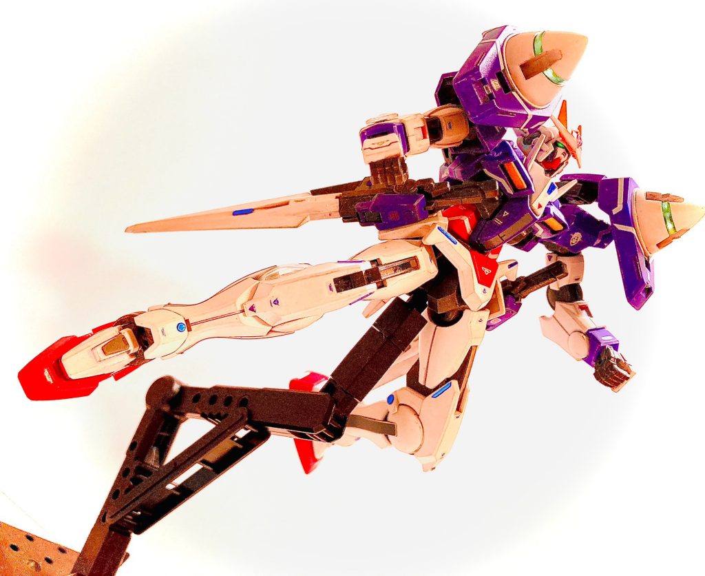 ダブルオー...そう、これが、俺たちのガンダムだ!写真加工のトランザム、GNドライブの輝き✨