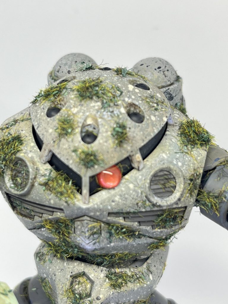 苔風に見せたかったのですが、なかなか難しい。青海苔みたい‥。 