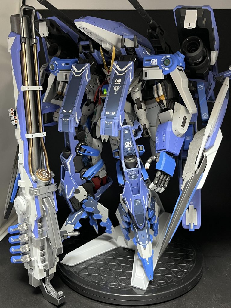 フレーム ガイア:ガンメタサフ青 ガイア:ミリオンブルー  クレオス:MSライトブルー  シタデル:ザ・ファング白 ガイア:ニュートラルグレー1金 ガイア:パールカッパー銀 スターブライトシルバーガイア:ツヤ消しトップコート