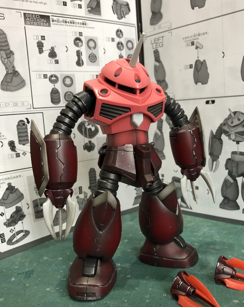 胴体塗装前の状態。