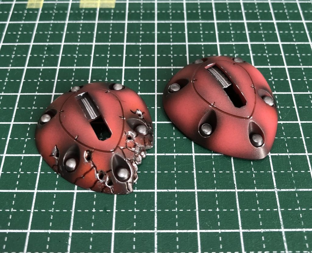 破損パーツもしっかり塗り分けました。