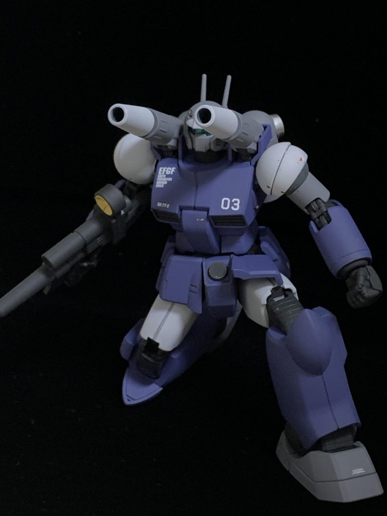 キャノン砲。ハンドパーツはaluminumさんの丸Mを使用しています。