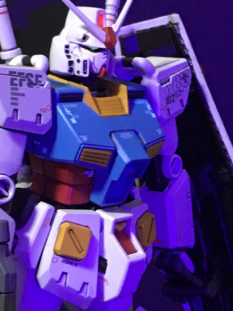 HGミキシングVer.Ka これはごりごりの改造作です。HGUCのガンダム、NT1、ジムカス、パワードジム、ガレキのVer.Kaの混合作となります。バリバリの骨太仕様です。自分的には気に入ってます。