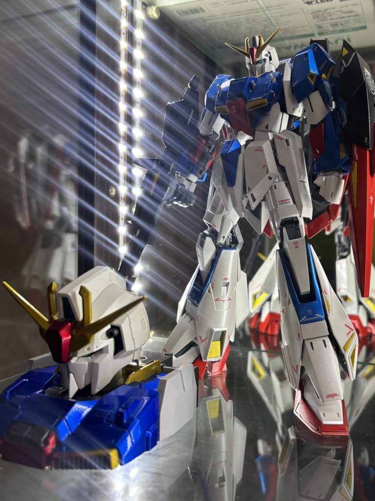 以前作成したヘッドディスプレイとツーショット😆