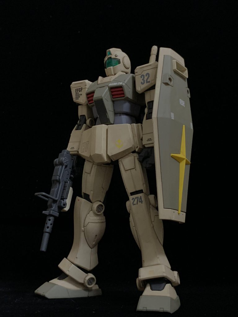 アフリカ方面軍ハルツール基地所属という設定で、デカールは「HT」としました。第274中隊第3小隊の2番機というつもりです。