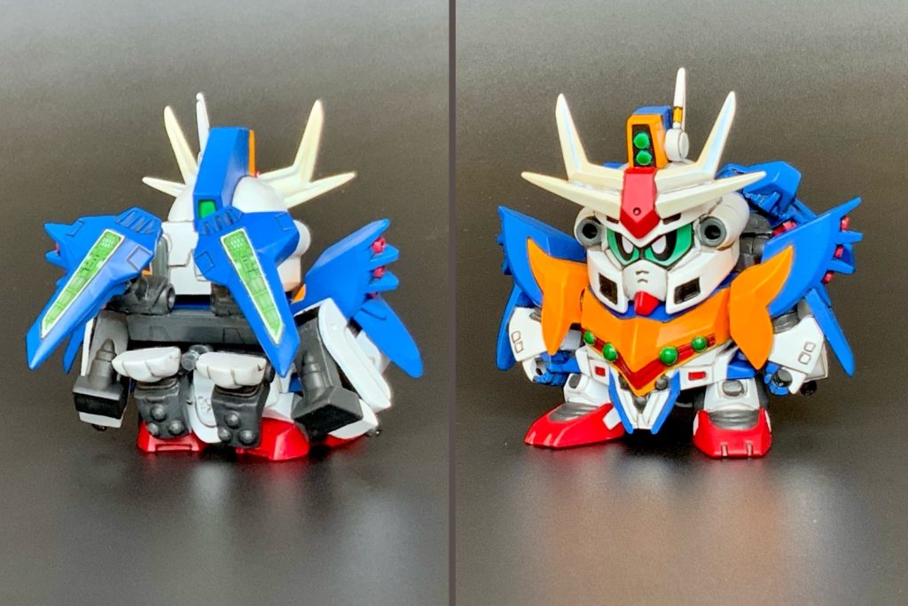 背中ウイングのメカ表現は自作シールです。ちーびー戦士！ラヴリー！！最後までご覧いただき、ありがとうございました！