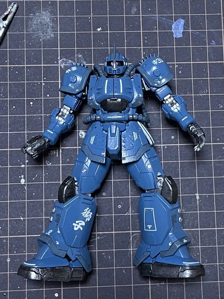 ウェザリング前の塗装