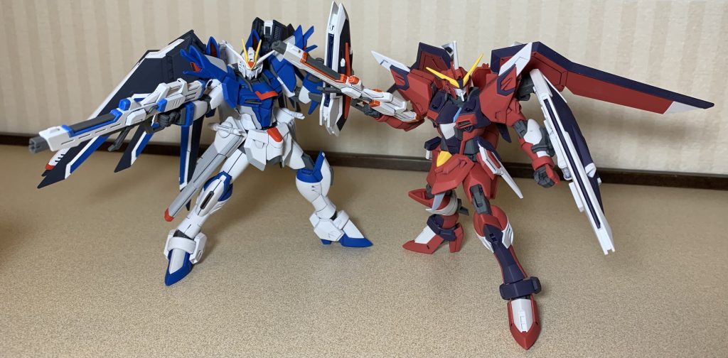 HG 1/144 ライジングフリーダムガンダムHG 1/144 イモータルジャスティスガンダム