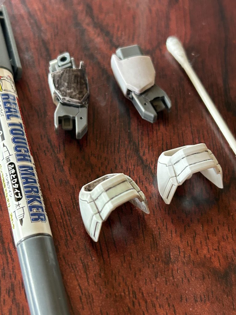 ウォッシングはリアルタッチマーカーで。