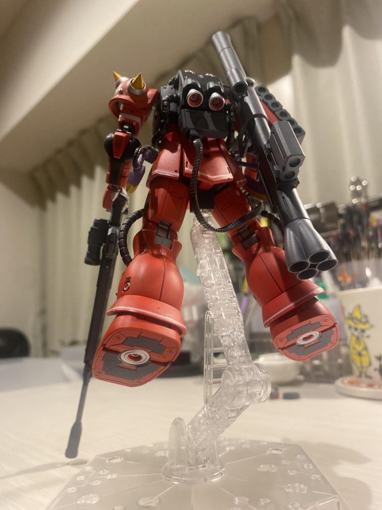 パイプ部分、素材PSとなっていたんですが、なんか塗料がうまく乗らずはめ込みの際結構ハゲちゃいました💦(修正は無視