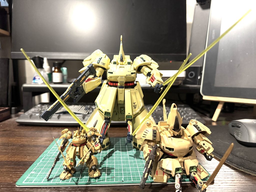 うちのジ・O３兄弟。MGはいない。