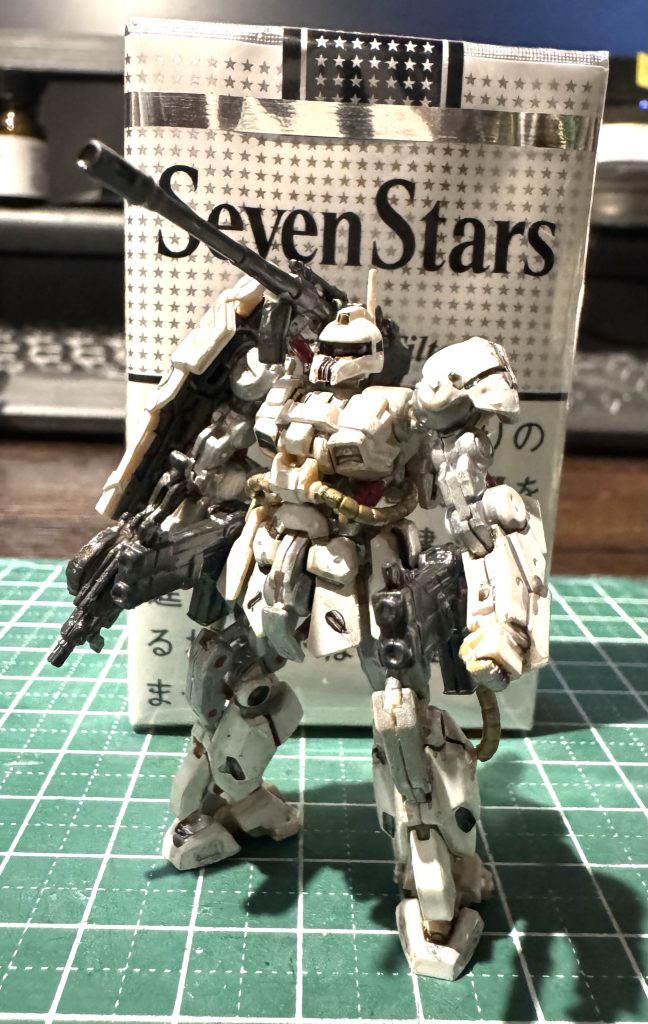 GUNDAM ARTIFACT 7体目はザクキャノンさん相変わらずきちゃない塗り方。
