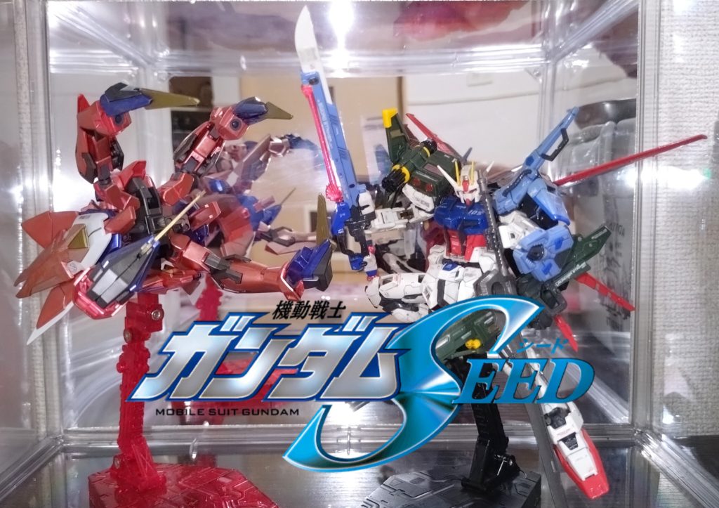 SEED前半RGパーフェクトストライクHGイージス