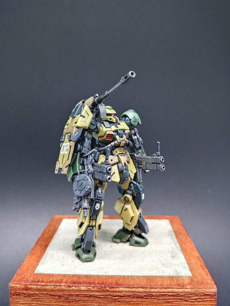 ガンダムアーティファクト ザクキャノン筆塗り全塗装～アクリジョン普及委員会Ｖｅｒ．～–7枚目/制作者：おーしゃん